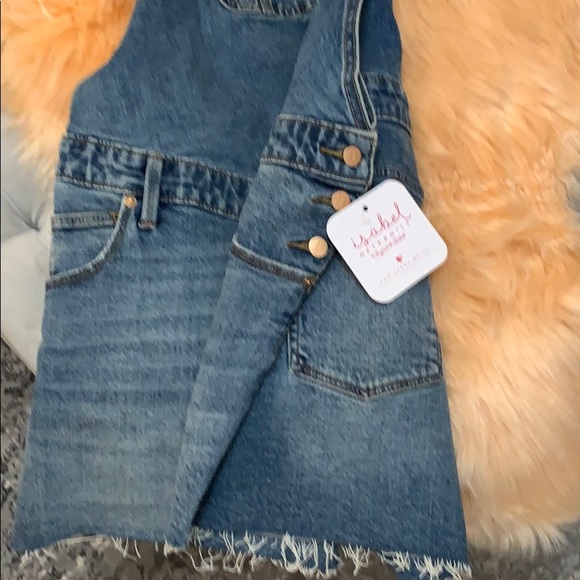 NEW! Maternity Cutoff Shorts Overalls - Picture 2 of 2